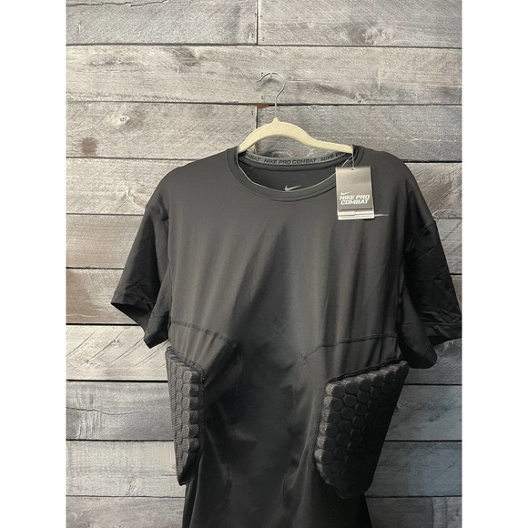 Nike Pro Combat Hyperstrong Dri Fit Compression Shirt With Pads Football size 4X - Picture 1 of 10